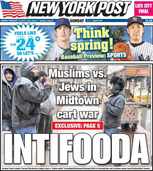 Capa do "New York Post". Crédito Reprodução.